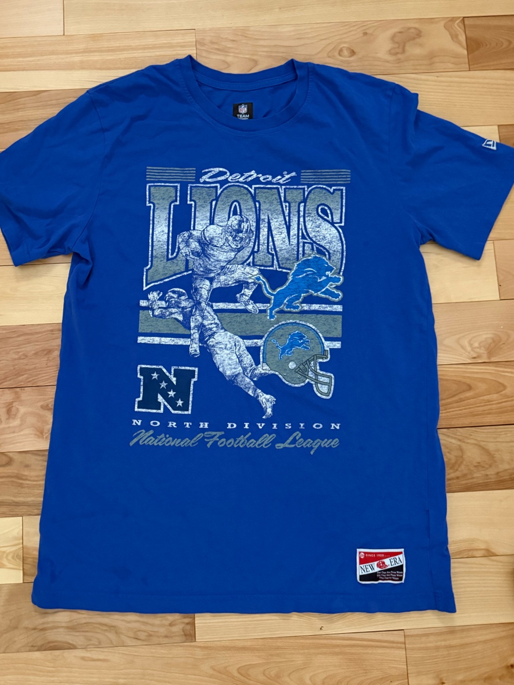 New Era NFL Detroit Lions Blue Graphic Tee